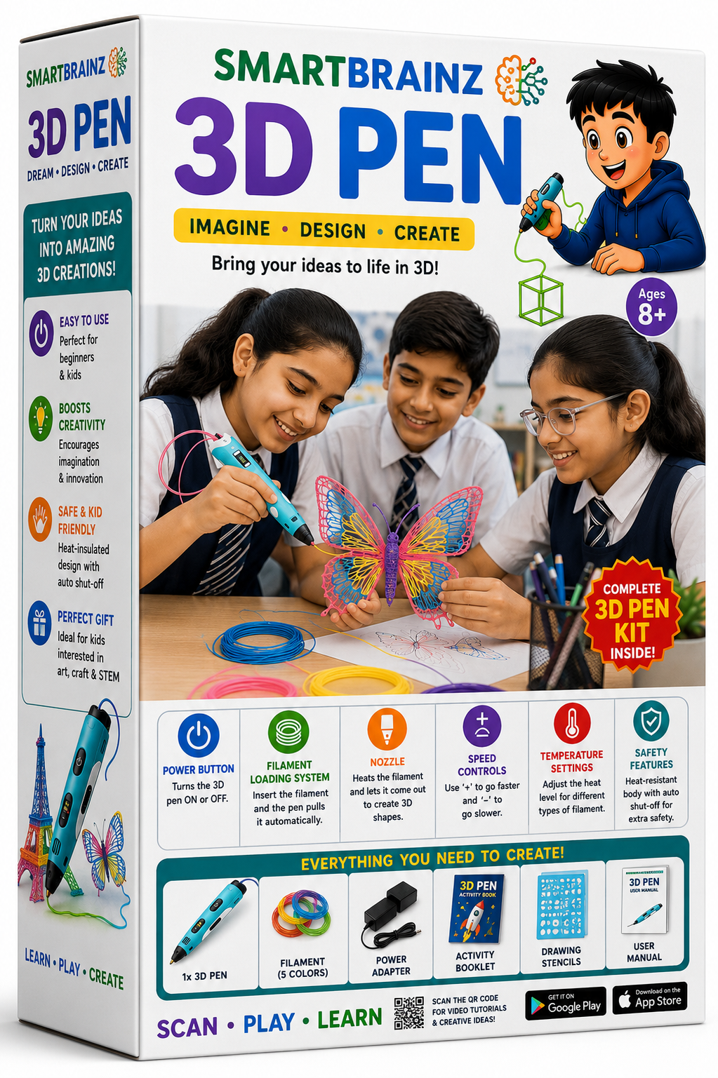 SMARTBRAINZ 3D Pen Kit