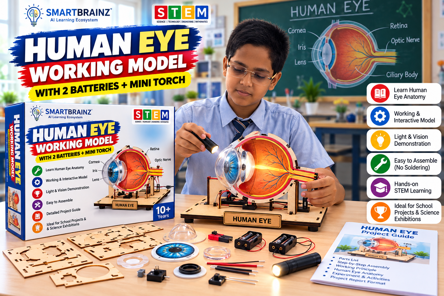 Human Eye Working Model