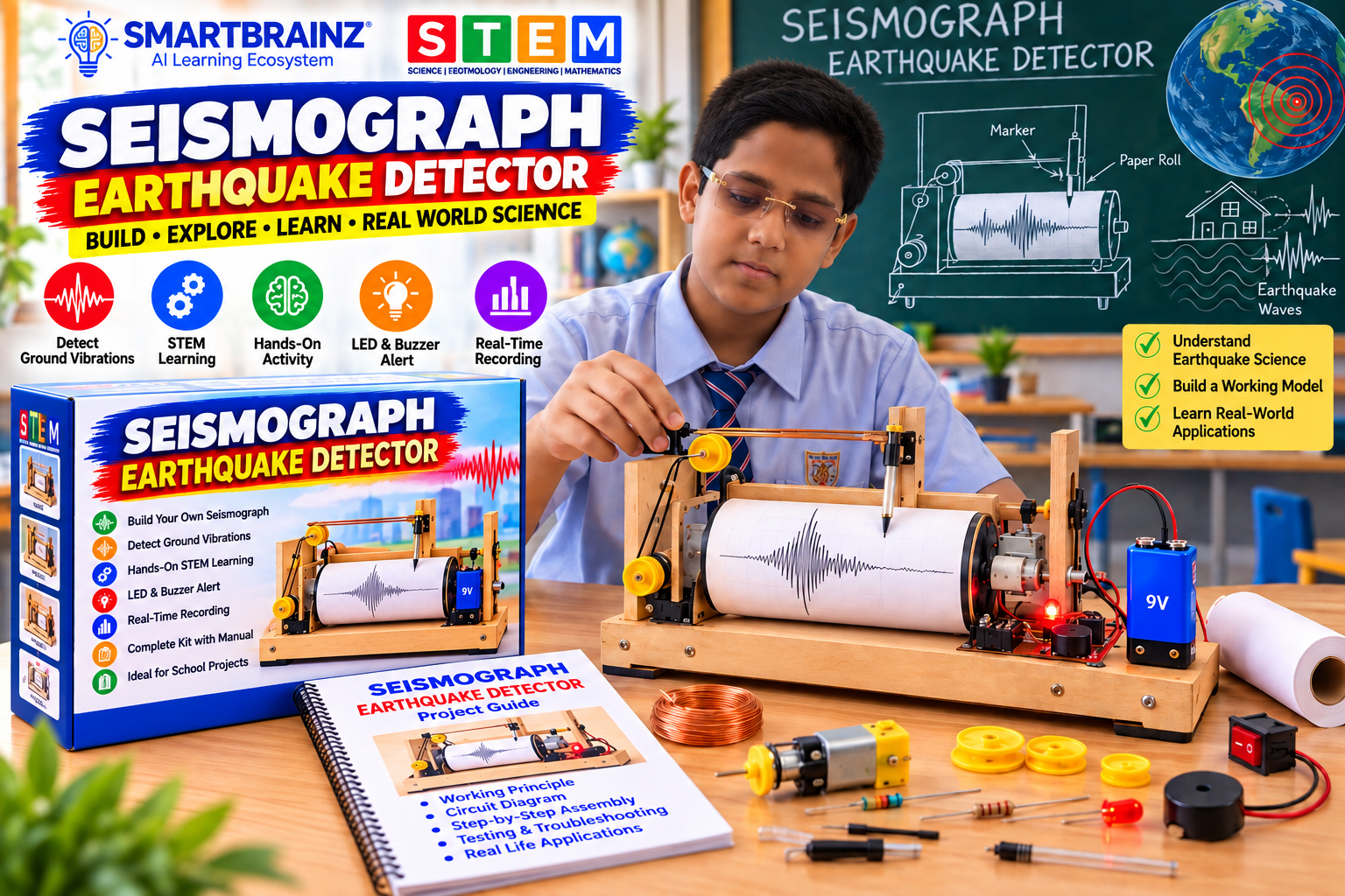 Earthquake Model Kit- seismograph