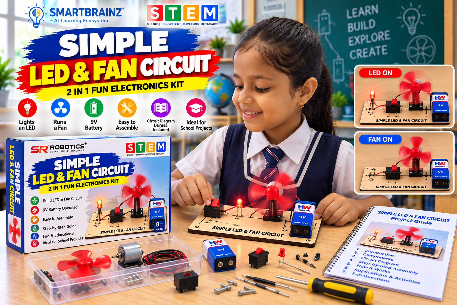 Simple LED and Fan Circuit