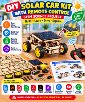 DIY Solar Car Kit with Remote Control - Laser cut files