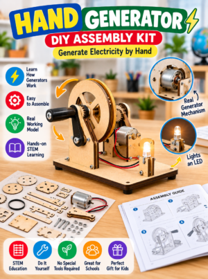DIY Hand-Crank Flashlight – STEM Energy Transformation Kit